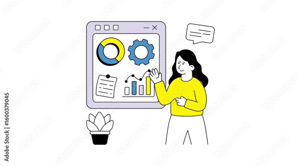 Poster project management animation mp4 file