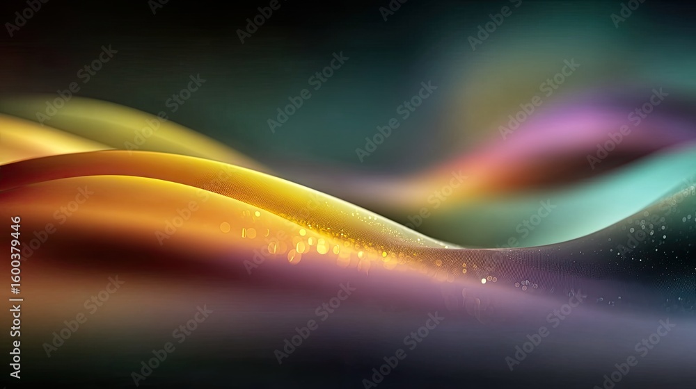 Poster abstract colorful gradient waves background