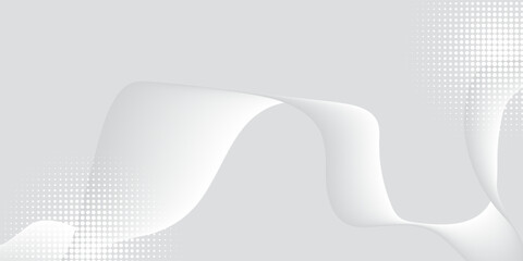 White modern futuristic gray abstract background. shining wave lines pattern for wallpaper,banner, cover. Vector illustration.eps 10