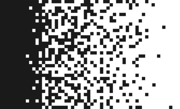 PNG speed dissolving digital explosion mosaic pattern rectangle vector pixel evaporation transformation disintegration abstract dispersed shape concept design burst graphic dust broken background 