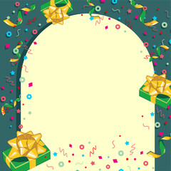 Birthday landing page template background
