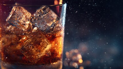 Close-up of a drink with ice