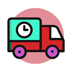Fast delivery truck, Fast delivery 
