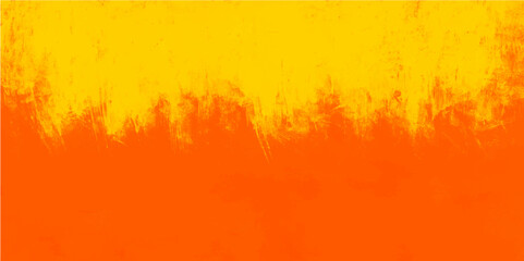 Abstract orange background with fiery grunge texture and yellow light bubbles