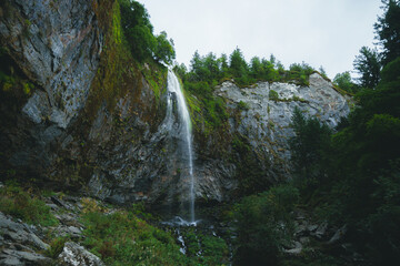 waterfall in the mountains