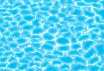 透明感のある水面の背景イラスト　海　青　水色