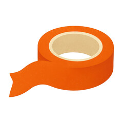 PNG Orange tape roll illustration.