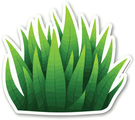 green leaf isolated on white 100% fully editable vector file.