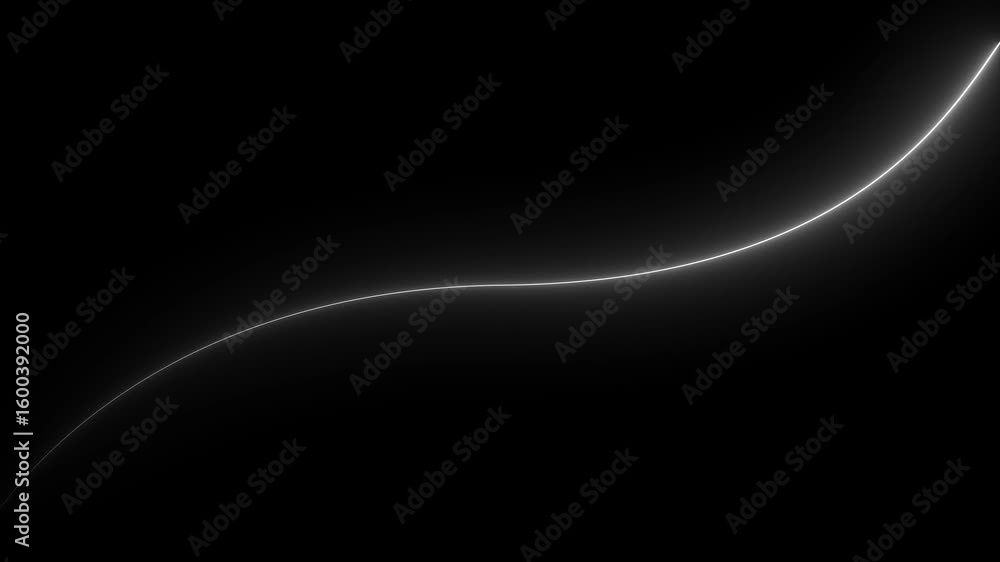 Poster neon lights blinking lines moving peach color, seamless neon light technology motion background anim