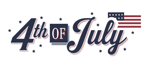 Festive fourth of july celebration with stars and stripes