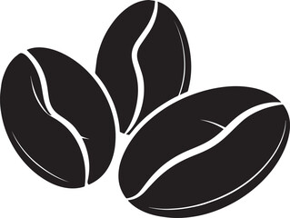 Coffee Bean Silhouette Vector Format – Black Coffee Ingredient Illustration