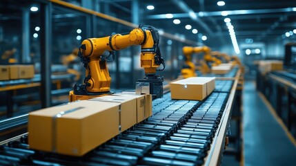 AI-integrated robotics system mapping multi-robot task allocation in high-throughput packaging facility