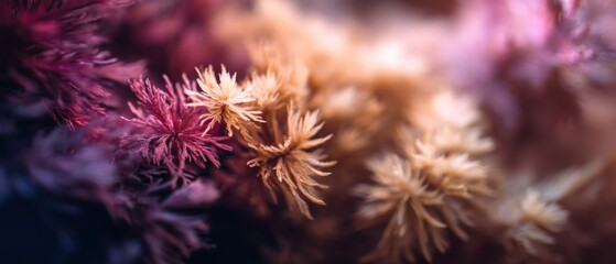 Fototapeta premium Enchanted Flora: A Macro Journey into the Heart of Nature's Delicate Wonders