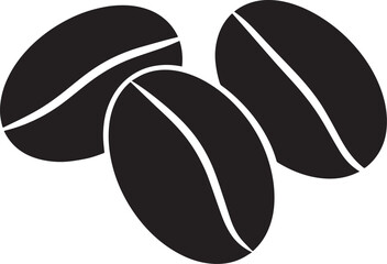 Coffee Bean Silhouette Vector Format – Black Coffee Ingredient Illustration