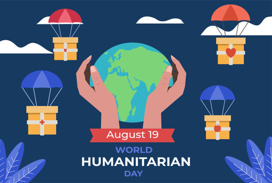 World humanitarian day flyer - Powered by Adobe
