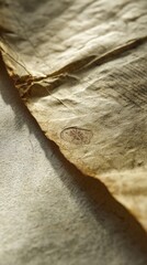 Aged Document With Seal Detail