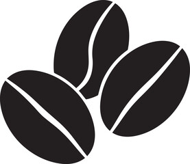 Coffee Bean Silhouette Vector Format – Black Coffee Ingredient Illustration