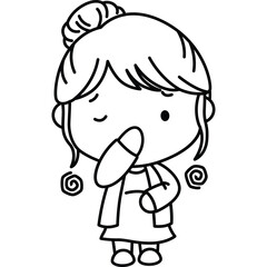 a vector of a pregnant woman
