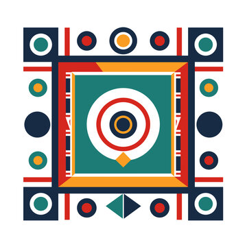 Exploration of Vibrant South African Ndebele Art Patterns With Intricate Designs