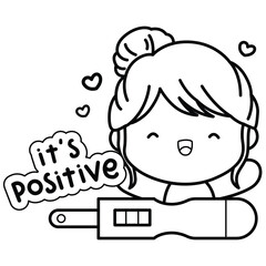 a vector of pregnancy positive
