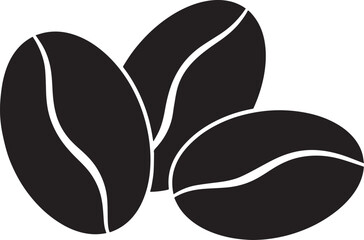 Coffee Bean Silhouette Vector Format – Black Coffee Ingredient Illustration