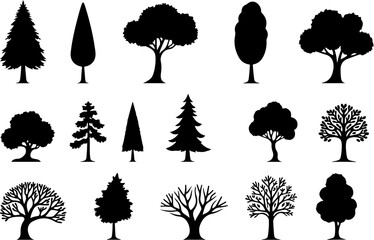 tree, pine tree,  woodland, garden, tree icon,  bundle