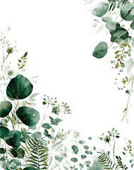Watercolor wildflower floral vector