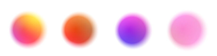 Transparent noise texture with round pink and orange spots