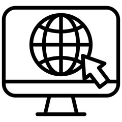Web Portals  line icon
