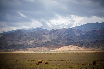 Landscape of the eastern Tianshan Mountains in Hami, Xinjiang, China