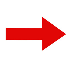 red arrow icon on white background