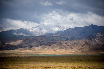 Landscape of the eastern Tianshan Mountains in Hami, Xinjiang, China