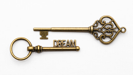 La llave de tus sueños, aislado en blanco