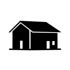 New Residential Construction Home Silhouette: Development & Building Project