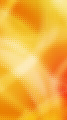 Abstract orange background featuring a frosted glass texture with square grid pattern and warm glowing tones