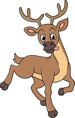 Obraz premium cute deer cartoon character