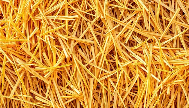 Golden hay straw seamlessly repeating texture,  illustration,  organic - Powered by Adobe