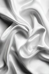 Obraz premium Closeup View Of White Satin Fabric