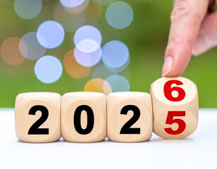 Images for the New Year 2026 and 2027,
various motifs with fireworks, dice, streets, as well as futuristic and traditional designs with clover leaves