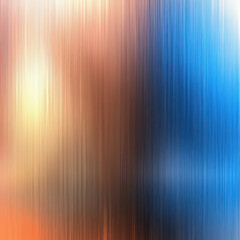 Fototapeta premium Abstract background with vertical blue and orange gradient lines. Dynamic texture for presentation, banner, digital design.