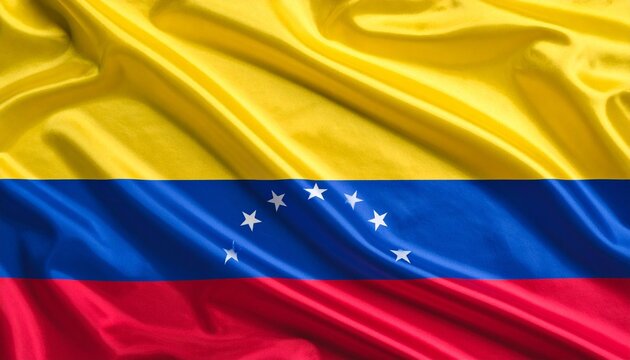 Zulia state flag with horizontal yellow, blue, and red stripes and central yellow star