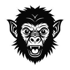 Fototapeta premium head of a monkey