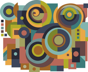 colorful abstract art for room decoration