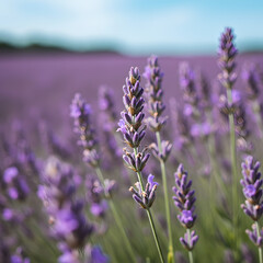 Naklejka premium lavender field 
