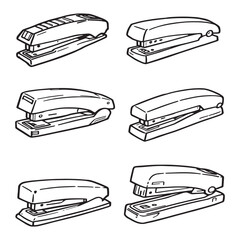 Staple Remover Line Art Design for Stationery