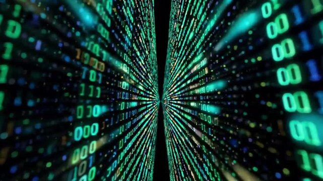 abstract binary code background