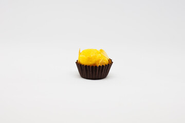cupcake with yellow frosting