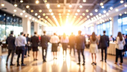 Business event blurred background
