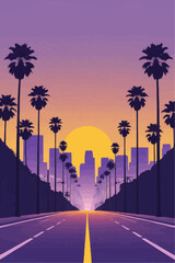 Sunset Stillness Over LA