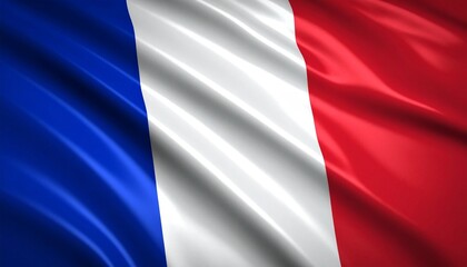 Obraz premium French flag with vertical blue, white, and red stripes